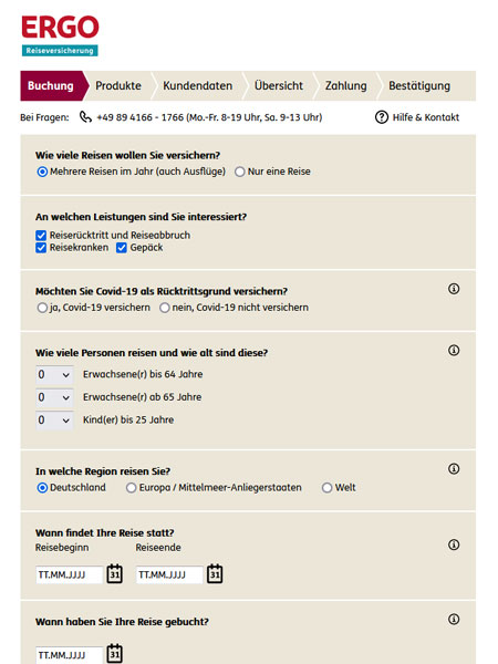 Reiser&uuml;cktrittsversicherung